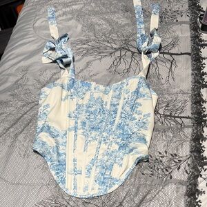 Fashion Nova Kids One Piece in Blue Floral
